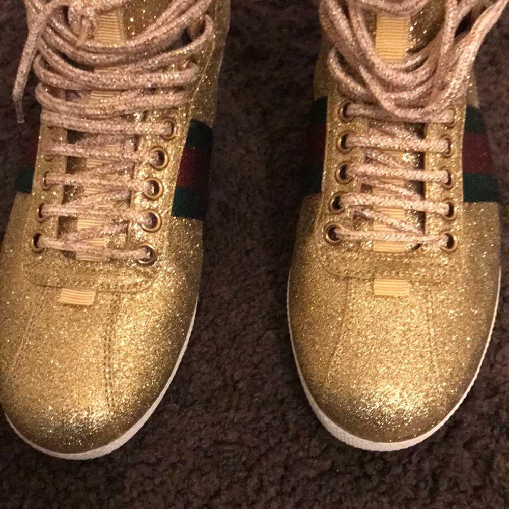 Gucci Glitter Sneakers - Picture 3 of 7